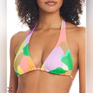 BS21. Sanctuary
Women's Printed Slider Triangle Bikini Top Medium NWT